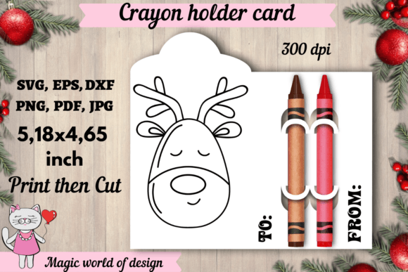 Christmas Deer Head SVG: Graphics for Crafts