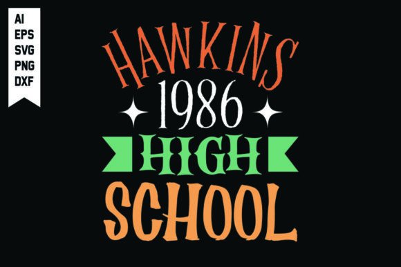 Hawkins 1986 High School Graphics for Crafts