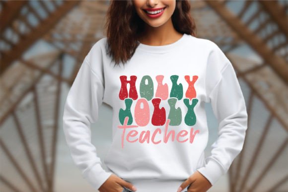 Holly Jolly Teacher Graphics for Crafts