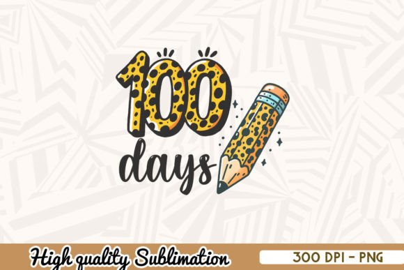 One Hundred Days of School PNG for Graphics and Crafts