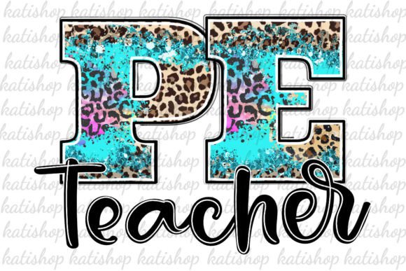 PE Teacher Western Leopard Sublimation Graphics for Crafts