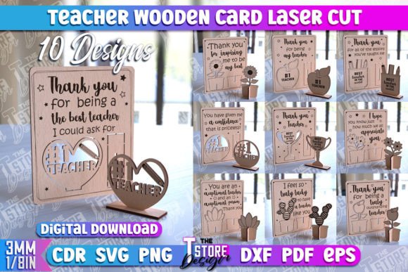 Review: Teacher Wooden Card Laser Cut CNC File