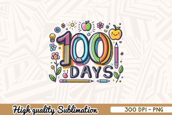 Reviewing 100 Days School Graphics for Crafts