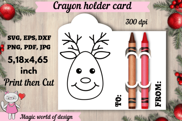 Reviewing the Christmas Deer Coloring Card SVG for Embroidery