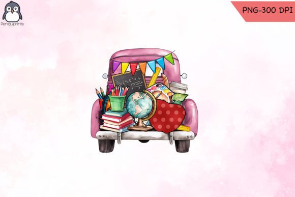 School Truck Graphics for Crafts & Design