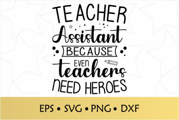 Teacher Assistant Graphics for Crafts Branding