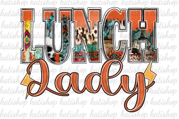 Western Lunch Lady Graphics for Crafts
